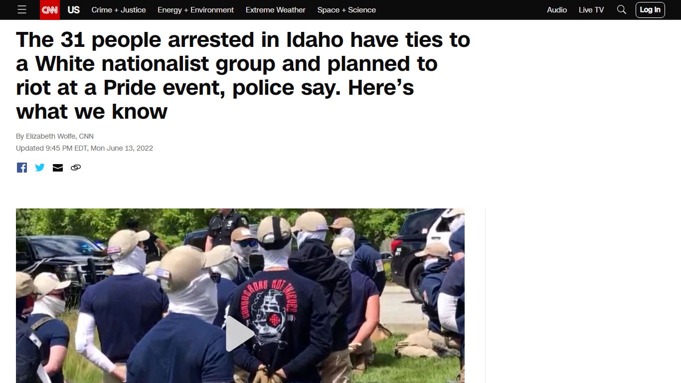 Idaho Pride event: 31 men with ties to Patriot Front were arrested ...