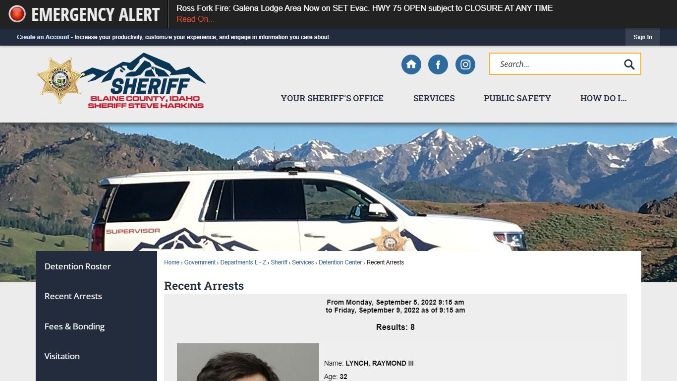 Recent Arrests | Blaine County, ID